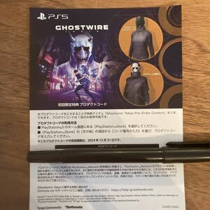 PS5 Ghostwire: Tokyo ゴーストワイヤー トウキョウ 初回限定特典プロダクトコード