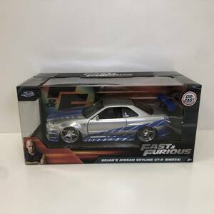 【１円~】 ファースト＆フュリオス 日産 スカイライン GT-R (BNR34) Jada FAST＆FURIOUS 車 ワイスピ ワイルドスピード 【中古品】