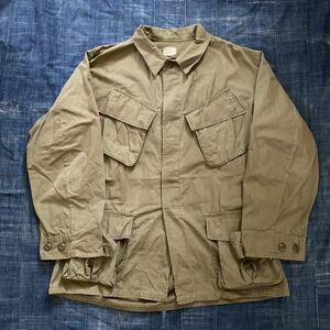 60s us army ジャングルファティーグ 4th medium short ミリタリー vintage military 1st ノンリップ 米軍実物 40s 50s 70s スーベニア