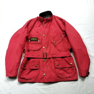 Barbour International　A7 Brass XL　レッド　英国製 バブアー インターナショナル 　オイルドジャケット