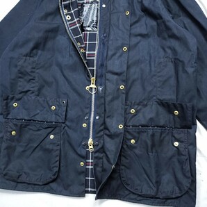 Mint 90s Barbour beaufort c42 ネイビー バブアー ビューフォート デッドストックの画像6