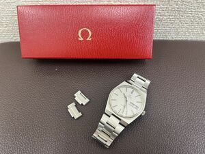 ◎OMEGA Ω オメガ メンズ腕時計 ジュネーブ 自動巻きGeneve シルバーカラー ケース、コマ付属 ※リュウズ難ありジャンク品、稼働品