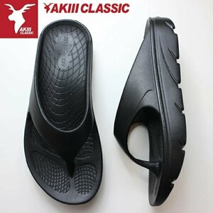 新品 未使用 アキクラシック サンダル レディース 24.0cm AKIII CLASSIC CLOUD RECOVERY FLIPFLOP AKC0051 ブラック リカバリーサンダル