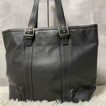 スタイリスト 私物 出展 高級 COACH コーチ BLEECKER PEBBLED LEATHER WEEKEND TOTE 大容量 レザー トート バッグ 肩がけ 2WAY_画像10