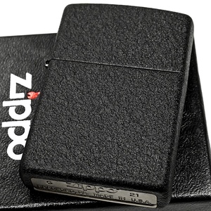 新品 ZIPPO ブラッククラックル ジッポー ライター シンプル