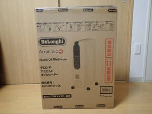 送料無料 DeLonghi AmiCaldo デロンギ アミカルド オイルヒーター RHJ35M1015-BK （ピュアホワイト＋ブラック）中古 動作確認済 説明書なし