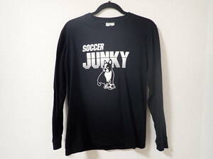 サッカージャンキー Soccer Junky パンディアーニ SJ20565 あざまる水産+2 ネイビー ブラック 黒 長袖シャツ 長袖Tシャツ メンズ Mサイズ