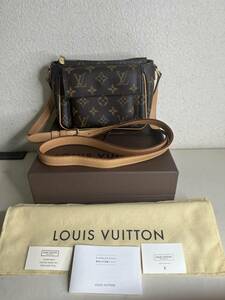 新品同様品 LOUIS VUITTON ヴィバシテPM ルイヴィトン モノグラム M51165 ショルダーバック レディースメンズ バック 現状品