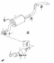 エブリィバン・ワゴンDA64V/Wマフラー接続部品セット　即納OKです。NA車_画像2