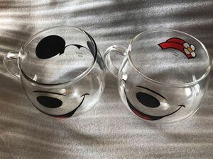 Disney ディズニー ミッキーマウス&ミニーマウス耐熱ガラスマグ　マグカップ sango