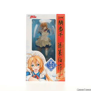 【中古】[FIG]コミックガムフィギュアコレクション 孫策伯符(そんさくはくふ) メイドVer.(青) 一騎当千 1/7 完成品 フィギュア ワニブック