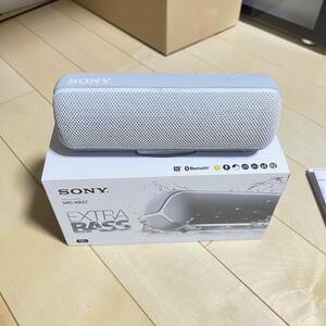 美品 SONY ソニー Bluetoothスピーカー SRS-XB22 ワイヤレススピーカー ホワイト