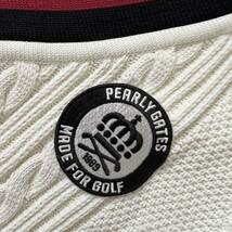 【送料無料】Pearly Gates パーリーゲイツ　ニット　ベスト　ワッペン　メンズ　XL 6 ゴルフ　GOLF セーター　大きいサイズ_画像4