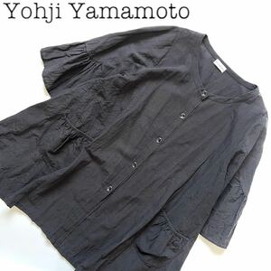 【送料無料】Yohji Yamamoto ヨウジヤマモト　変形デサント　フリル　ワンピース　羽織り　プリーツ　y's ワイズ　レディース