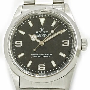 稼働品!!ROLEX/ロレックス エクスプローラーⅠ14270 自動巻き ウォッチ A番