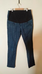  Muji Ryohin материнство обтягивающий джинсы Denim брюки материнство леггинсы брюки L размер материнство - брюки 