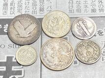 外国と日本の銀貨　まとめて5枚セット　アメリカ　メキシコ　スウェーデンなど　希少　レアコイン　古銭　ヨーロッパ_画像4