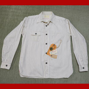【SUGAR CANE】 シュガーケーン ウォバッシュストライプ ワークシャツ 8.5oz. WHITE WABASH STRIPE WORK SHIRT SC27076 送料無料