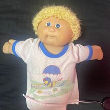 キャベツ畑人形 Cabbage Patch Kids 1982 Doll Boy Blonde Hair Football Uniformレトロ ビンテージ ぬいぐるみ _画像1