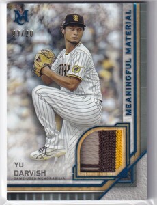 2023 TOPPS ダルビッシュ有 MUSEUM COLLECTION PATCH 実使用 20枚限定 PADRES SAMURAI JAPAN