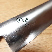 関孫六 三徳包丁 研ぎ済 セレクト Select ステンレス 万能包丁 KAI 貝印 両刃 全長約295mm 刃渡り約165mm 刃幅約46mm 刃厚1-2mm 重さ約118g_画像3