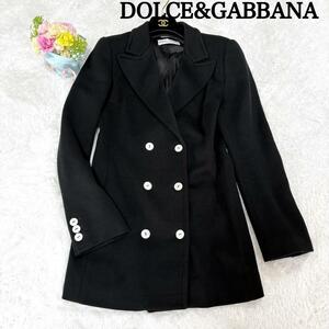 美品　希少　DOLCE&GABBANA　ドルチェ&ガッパーナ　ダブル　テーラードジャケット　シェルボタン　ドルガバ　イタリア製