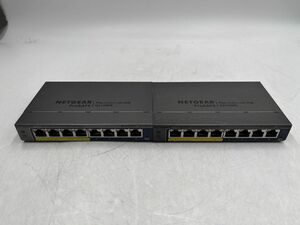 ★PoE対応★NETGEAR ネットギア GS108PE PoEハブ 8ポート x 2 セット　（通電のみ確認）★現状引き渡し★