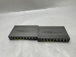 ★ギガビットイーサ★PoE対応★NETGEAR ネットギア GS108PE PoEハブ 8ポート x 2 セット★通電のみ確認★現状引き渡し★