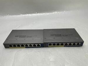 ★ギガビットイーサ★PoE対応★NETGEAR ネットギア GS108PE PoEハブ 8ポート x 2 セット★通電のみ確認★現状引き渡し★