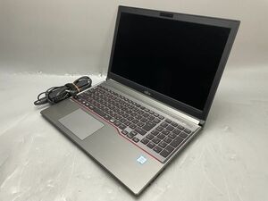 ★1円スタート★第6世代★富士通 LIFEBOOK E756/M Core i5 6300U 4GB★現状引渡★ストレージ/OS無★通電のみ確認★バッテリー不良