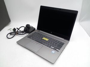 ★1円スタート★第8世代★HP ZBook14u G6 Core i7 8565U 4GB★現状引渡★ストレージ/OS無★BIOSまでの動作確認★AC付★