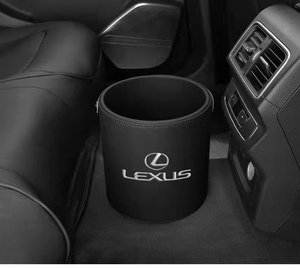 レクサス LEXUS ロゴ入り ゴミ箱 ダストボックス エンブレム 車用 車載 CT/ES/GS/IS/LC/LFA/LM/LS/LX/RX/NX/RC/LX/UX/HS 3カラー選択可能