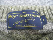 Skye Knitwear naturally■ウール×シルク ニット セーター 英国製 メンズ 大きいサイズLL_画像6