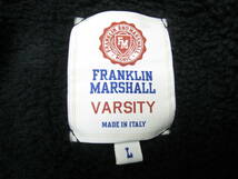 FRANKLIN MARSHALL◆フランクリンマーシャル 裏ボア スタジアム ジャンパー ジャケット イタリア製 メンズ サイズL ブラック_画像8
