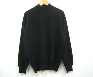 CASHMERE◆カシミヤ100％ ニット モックネック セーター レディース サイズL ブラック