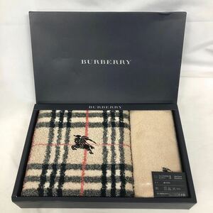 未使用　BURBERRY バーバリー フェイスタオル テリー タオル セット　西川産業 綿100% 日本製