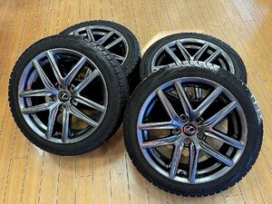 ★売切り★★225/45R18＆255/40R18 2019年製 レクサスIS スタッドレス アルミホイール 4本SET 【相模原市より】