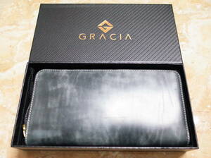 【未使用】　GRACIA　財布　ブライドルレザー　①