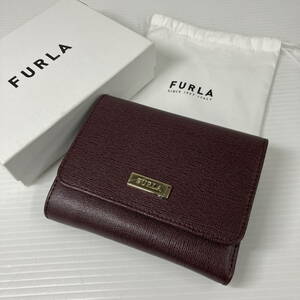 231134-002 FURLA フルラ レザー L字ファスナー 三つ折り財布 箱付 