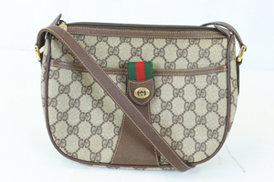 GUCCI オールドグッチ ショルダーバッグ シェリーライン GG柄 PVC アクセサリーコレクション ハイブランド レディース 010IDEW89