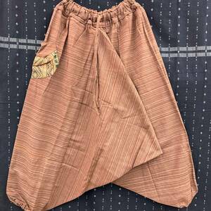  with translation sarouel pants ethnic men's lady's free size cotton 100% c-267