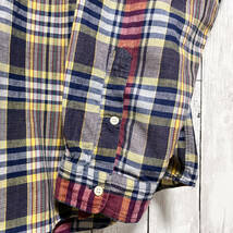 ラルフローレン Ralph Lauren チェックシャツ 長袖シャツ メンズ ワンポイント コットン100% XXLサイズ 5‐171_画像7