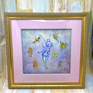 Art hand Auction 限定品 レア★ピーターパン Peter Pan ティンカーベル Tinker Bell モデルシート 絵画 額縁★ディズニー Disney TDL ピンバッジ ピンバッチ, アンティーク, コレクション, ディズニー, その他