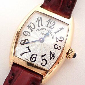 定価126万円磨き済 美品 フランクミュラー K18YG 18金 インターミディエ 2251QZ クオーツ 時計の画像1