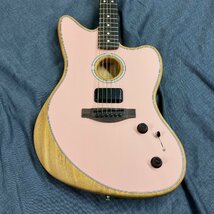 Fender Acoustasonic Player Jazzmaster RW Shell Pink フェンダー アコースタソニック エレアコ_画像4