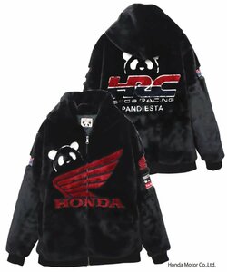 【エラー品】 PANDIESTA × HONDA 【定価21800円】 ファーパーカー BLACK サイズ XL