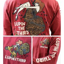 【特価！！】 50th Anniversary LUPIN THE THIRD ルパンⅢ世 【定価8900円】 ロンTEE LPN-2121 WINE サイズ M_画像3