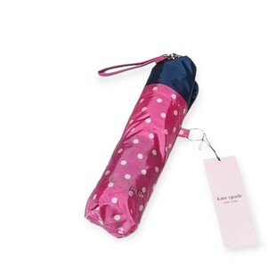  new goods Kate Spade folding umbrella light weight carbon . use . print bai color polka dot dot pink 