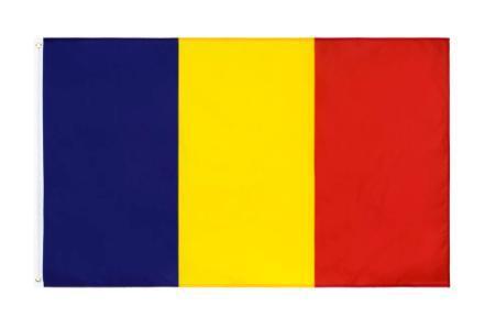 ルーマニア 国旗 ブラック 応援 送料無料 150cm x 90cm 人気 大サイズ 新品