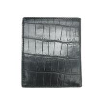◆Felisi フェリージ 二つ折り財布◆709 ブラック レザー クロコ型押し メンズ 財布 ウォレット サイフ 札入れ_画像2